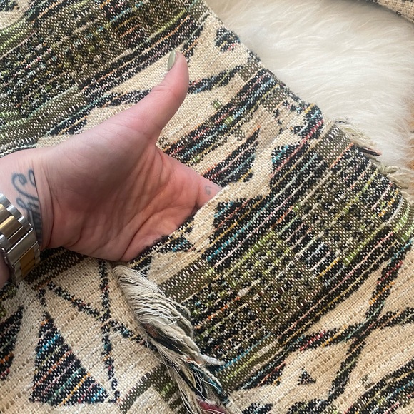 Zara Casual Open Multicoloured Textured Jacket - Picture 5 of 7